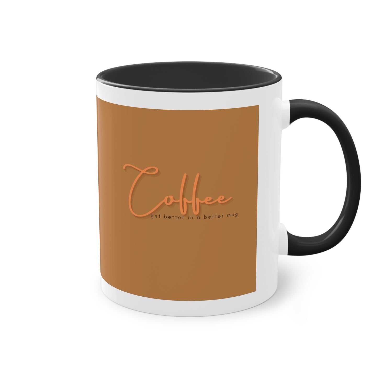 Two-Tone Coffee Mug, 11oz_ N2 Series TTCMUG PT2WW001_ Limited Edition Sipping Experience Both Pleasurable & Convenient by WesternWaves: