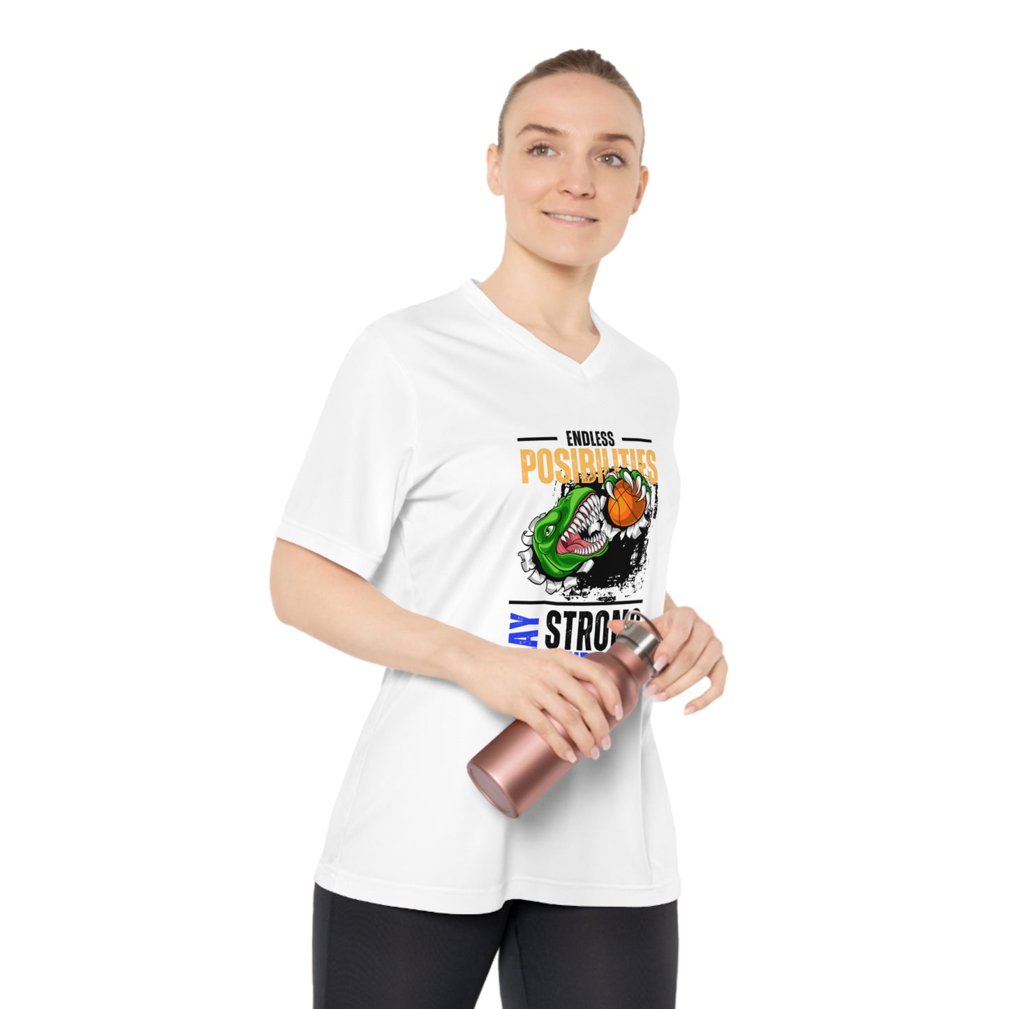 Women's Performance V-Neck T-Shirt_ N2 Series WPVNTS PT2WW001_ Limited Edition Reliable Companion by WesternWaves: