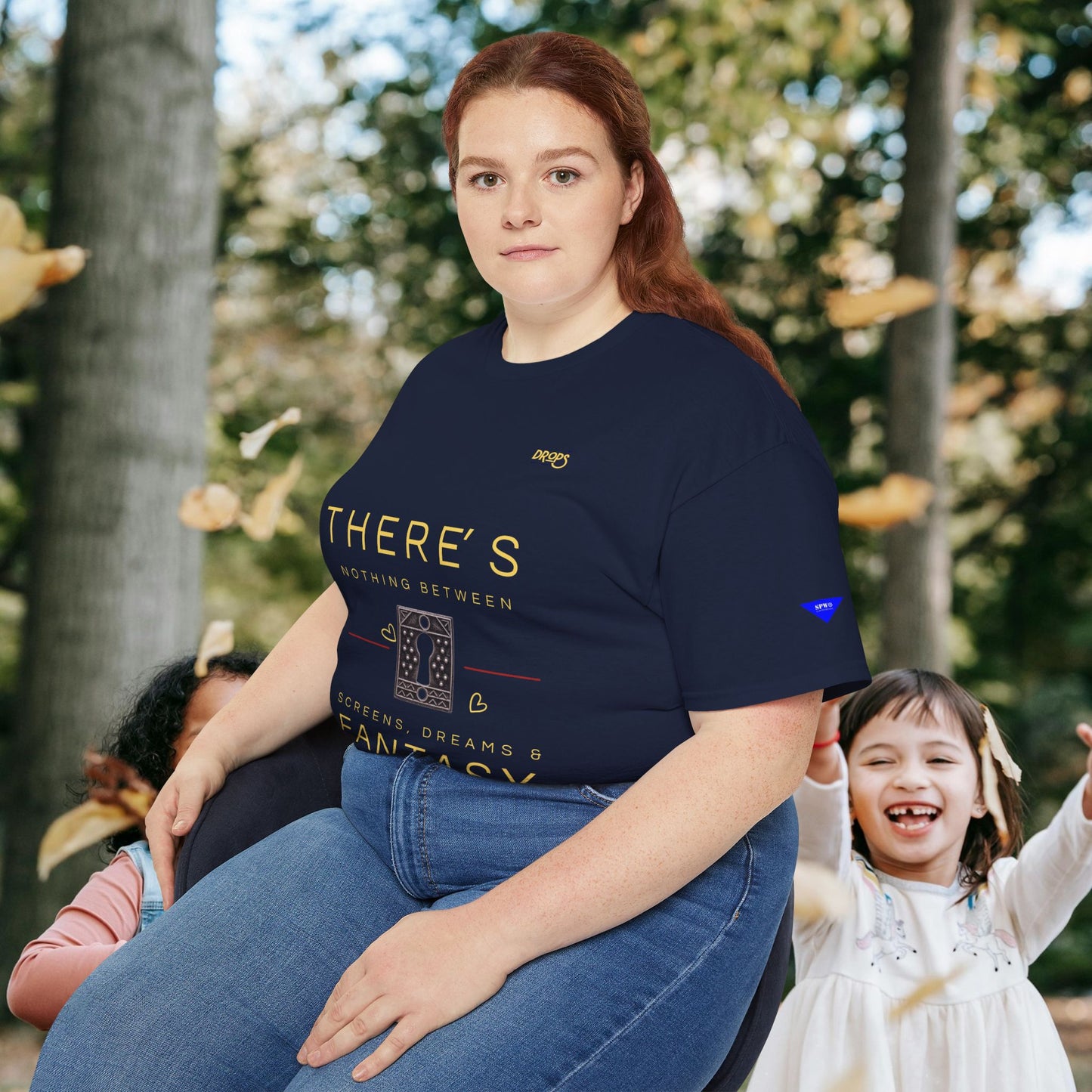 Unisex Ultra Cotton Tee - "There's Nothing Between Screens, Dreams & Fantasy" T-Shirt - Perfect for Dreamers and Creatives_ 07 May 2025_ 001