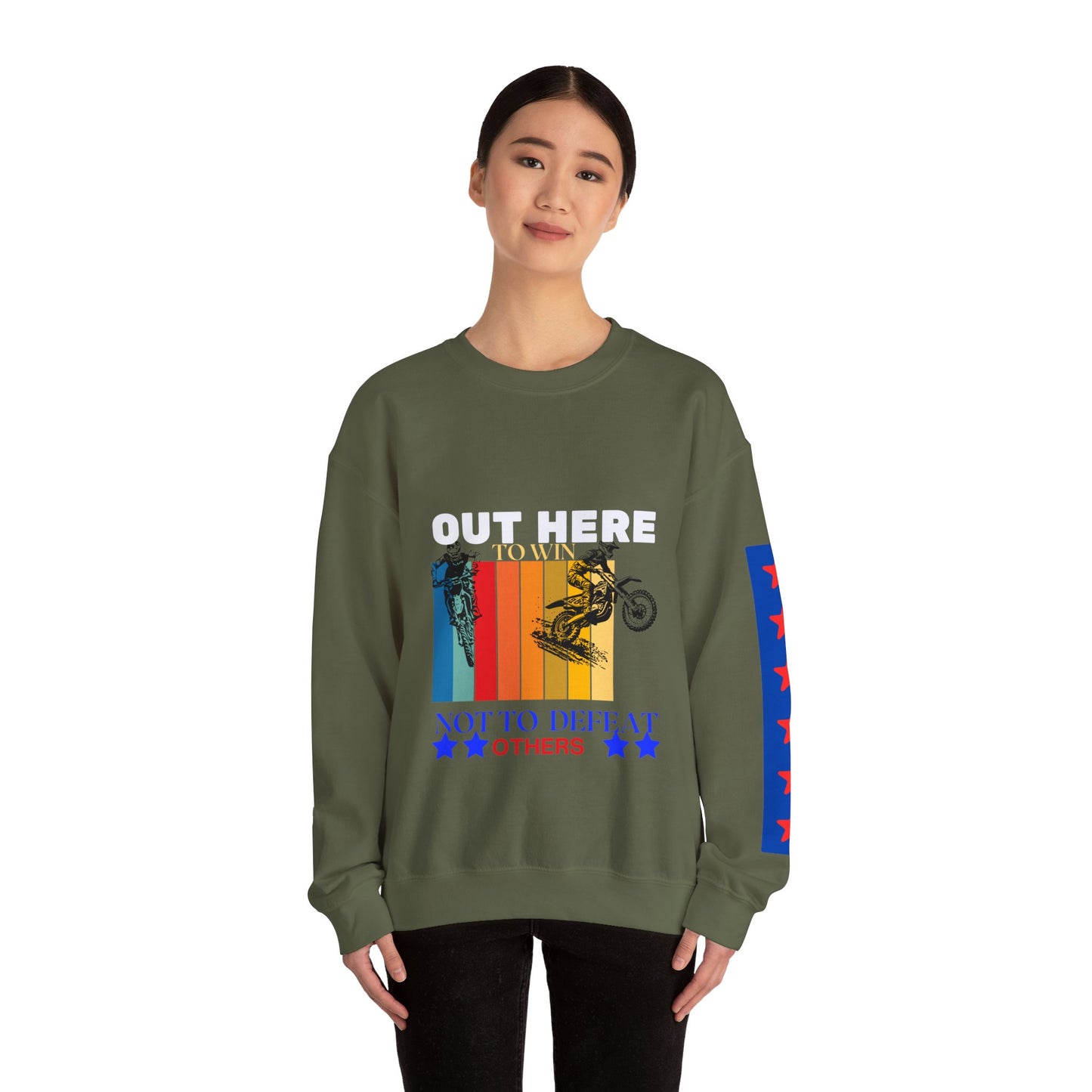 Unisex Heavy Blend™ Crewneck Sweatshirt_ N2 Sports Series SPW UHBCSS PT2WW004_ Limited Edition ‘Zeztz’ Brand Sports Elementz by WesternWaves: