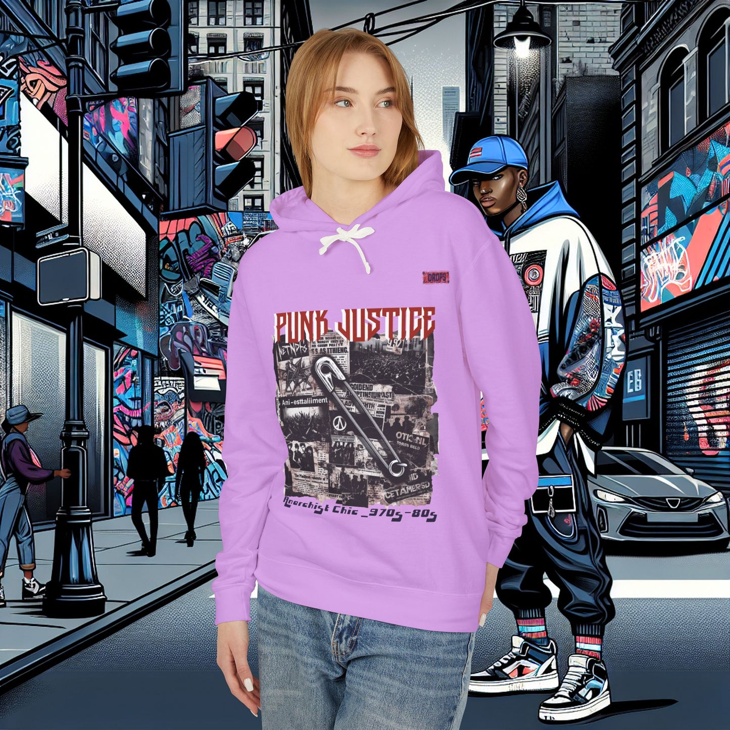 Punk Justice Unisex Lightweight Hoodie_ 01 Sep 2025_ Retro Punk Sweatshirt, 80s Inspired Hooded Sweatshirt, Streetwear Fashion Hoodie, Casual [...]