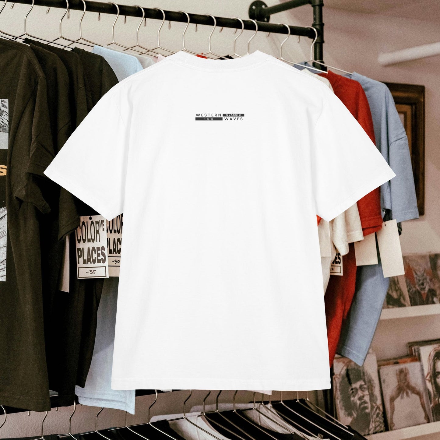 Unisex Garment-Dyed Drop-Shoulder T-Shirt_ N7+ Series USGDDSTSHIRT PT2WW001_ Limited Edition Style & Comfort by WesternWaves: