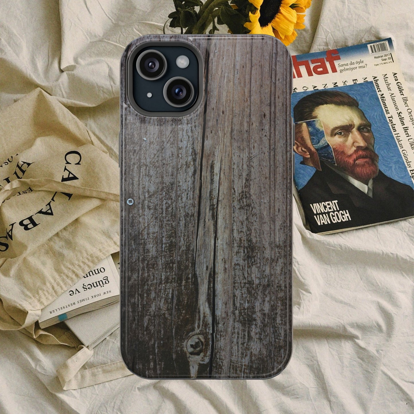 Impact-Resistant Tough Cases_ iPhone Case_ Series N8+ TCPCASE PT2WW006_ Limited Edition  Wooden Grain Phone Case for iPhones by WesternWaves: