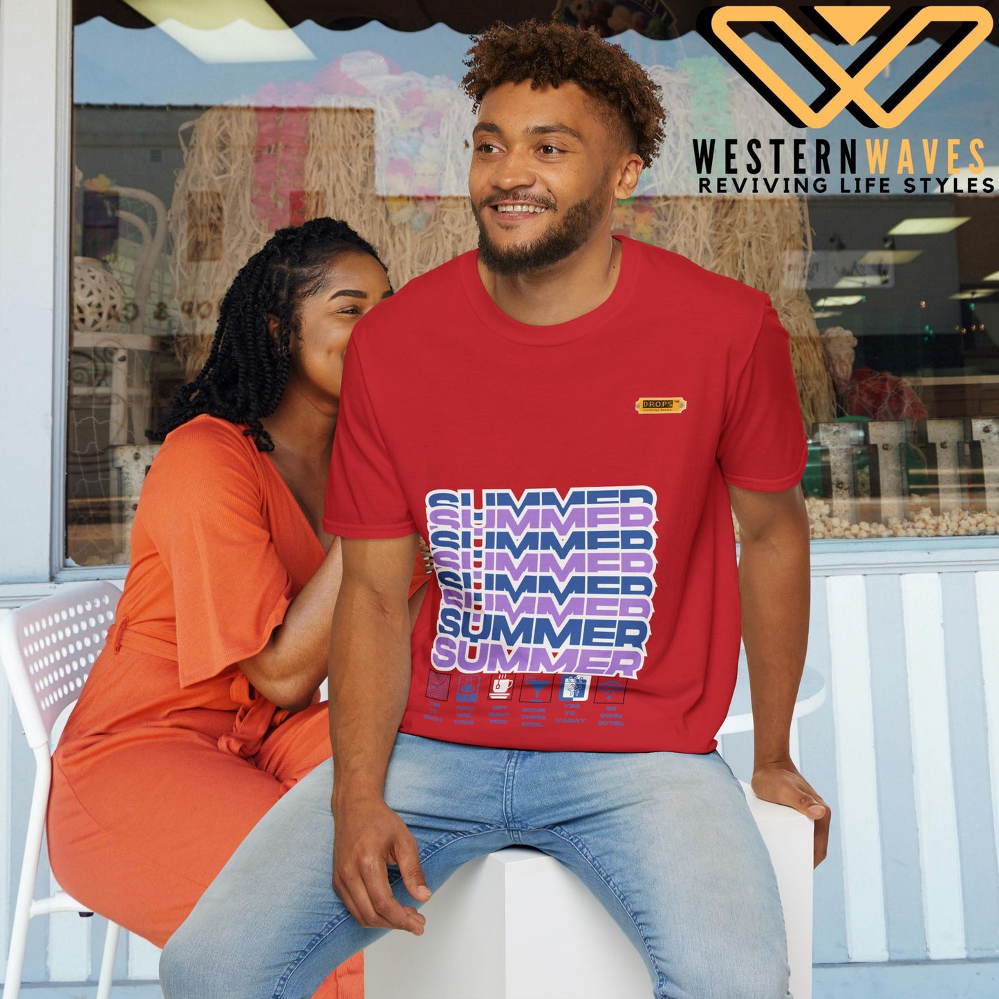 Unisex Softstyle T-Shirt_ N2* Series SPW USSTS FT2WW010_ Redefine Relaxation Limited Edition by WesternWaves: