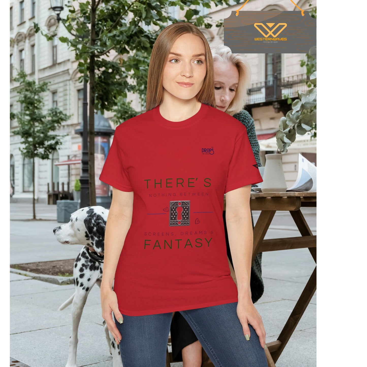 Unisex Ultra Cotton Tee - "There's Nothing Between Screens, Dreams & Fantasy" T-Shirt - Perfect for Dreamers and Creatives_ 07 May 2025_ 001