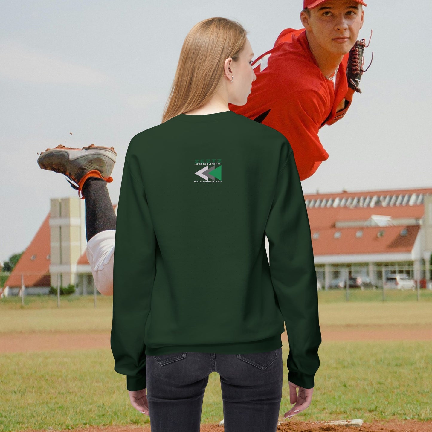 Unisex Midweight Softstyle Fleece Crewneck Sweatshirt_ N2 Series USMWSSFCNSS PT2WW001_ ‘ZeztZ’ Brand Limited Edition Statement of Style & Sustainability by WesternWaves: