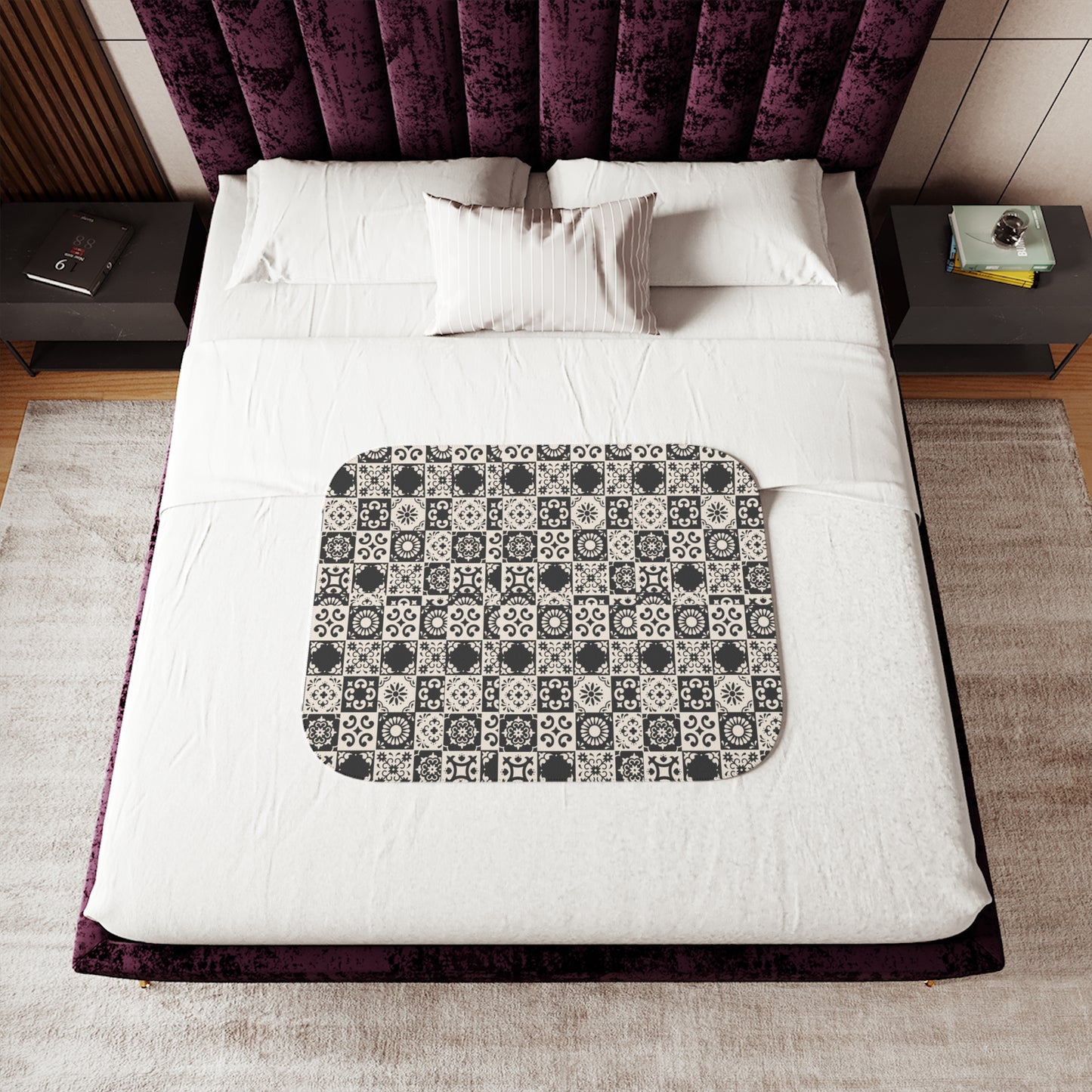 Sherpa Blankets (Two Colors)_ N2 Series SBI2C PT2WW001_ Limited Edition Customizable Design by WesternWaves: