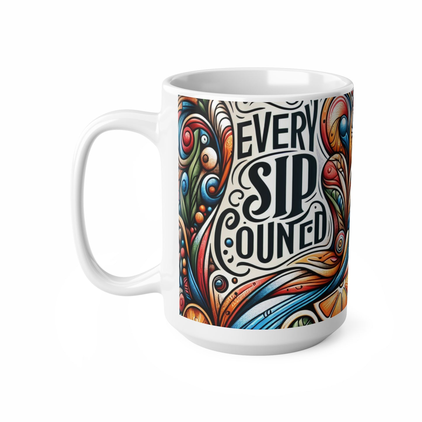 Ceramic Coffee Mug 11oz & 15oz_ N8* Series CCMUGS PT2WW001_ Limited Edition Artistic Tea/Coffee Mug by WesternWaves: