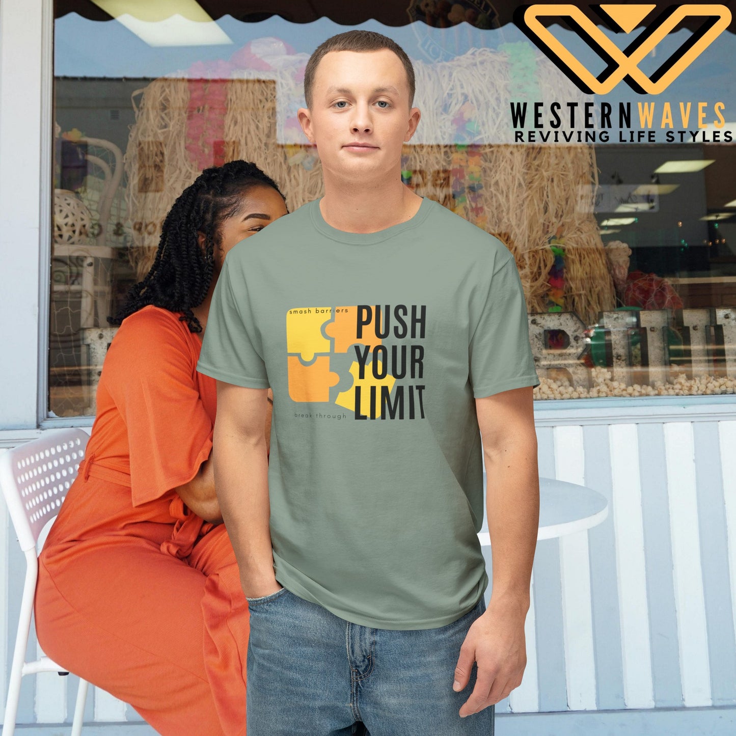 Unisex HD Cotton™ T-shirt_ N Series SPW USHDCTS PT2WW001_ Limited Edition Unisex HD Cotton™ T-shirt by WesternWaves: