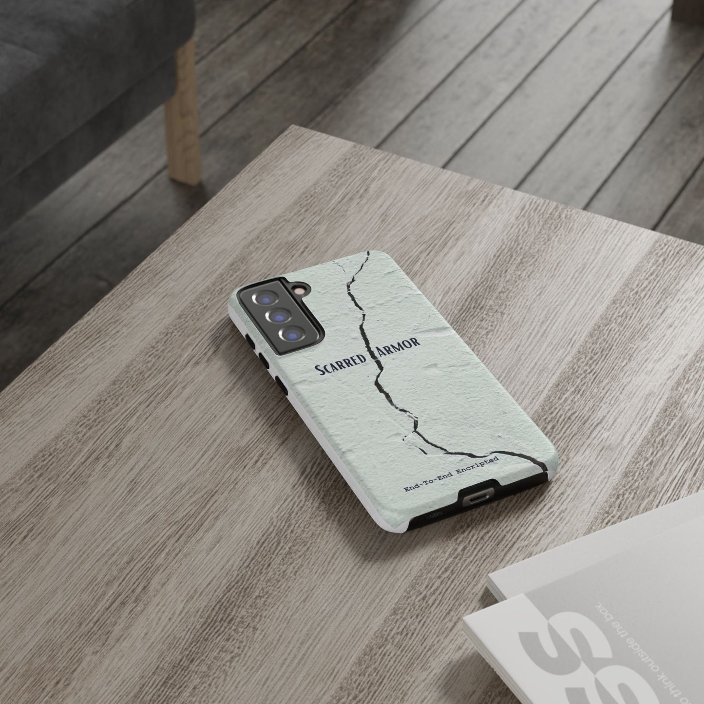Tough Cases_ Samsung Galaxy Phone Case_ Series N8+ TCPCASE PT2WW003_ Limited Edition  Scarred Armor Design Samsung Galaxy Phone Cases by WesternWaves: