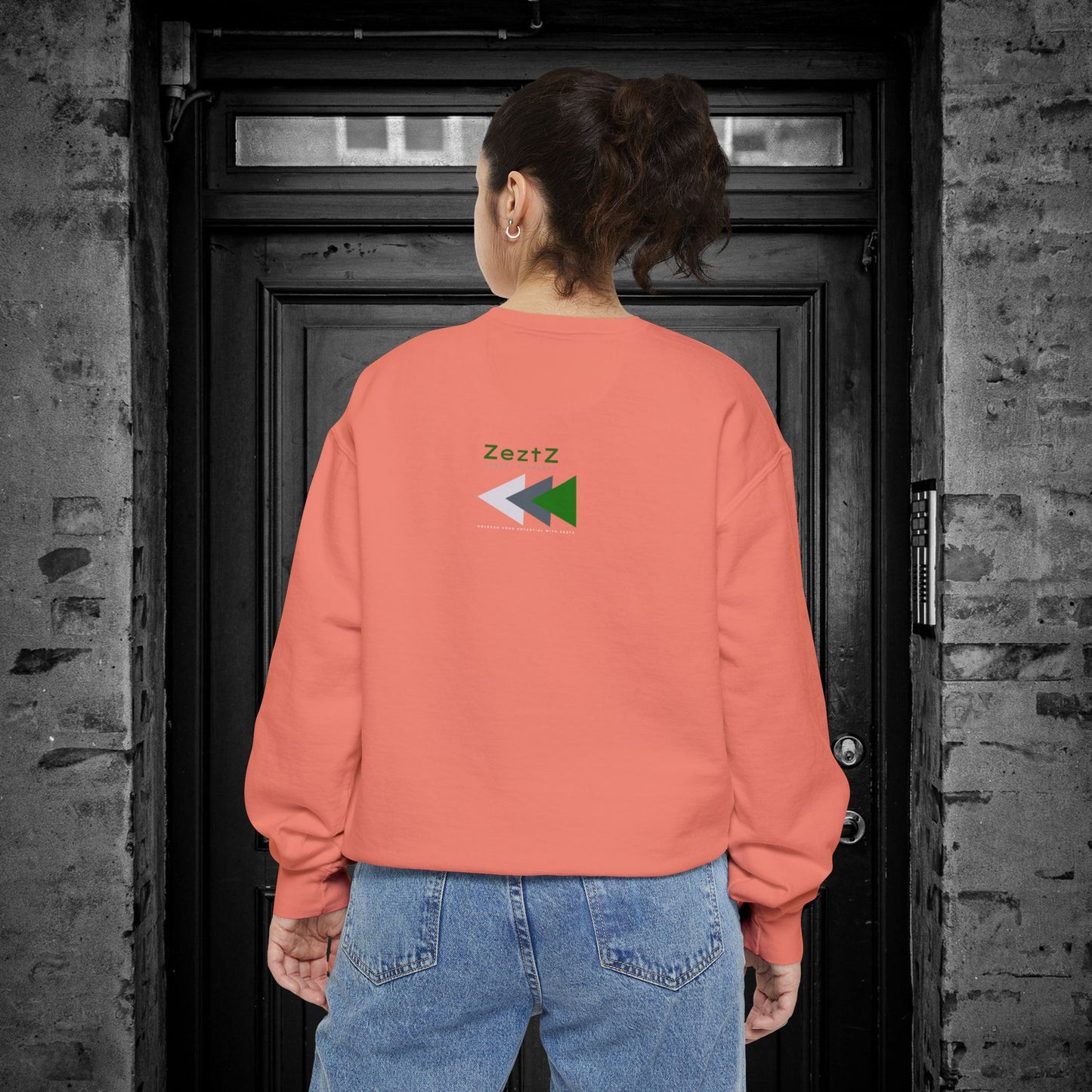 Unisex Garment-Dyed Sweatshirt_ N2 Series SPW USGDSS PT2WW001_ Limited Edition Masterpiece of ‘ZeztZ’ Sports Brand Luxury & Casual Comfort by WesternWaves: