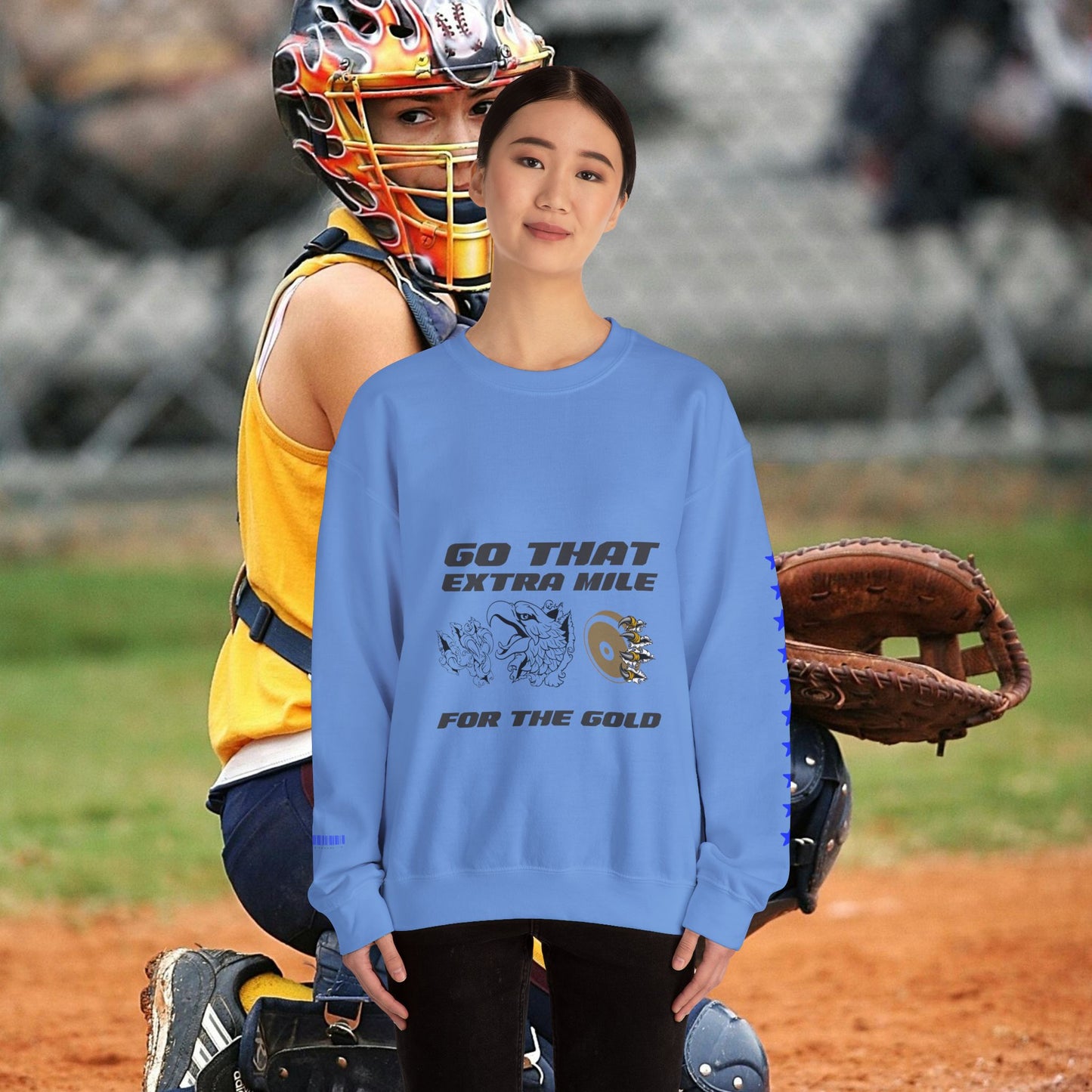 Unisex Heavy Blend™ Crewneck Sweatshirt_ N2 Sports Series SPW UHBCSS PT2WW005_ Limited Edition ‘Zeztz’ Brand Sports Elements by WesternWaves: