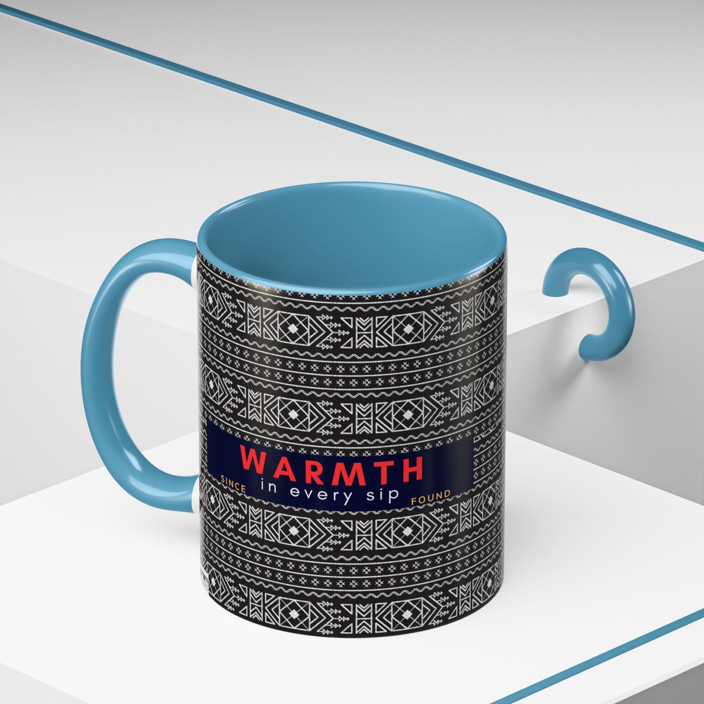 Accent Coffee Mug 11, 15oz_ N2 Series SPW ACM11OZ PT2WW007_ Vibrant Limited Edition Design by WesternWawes: