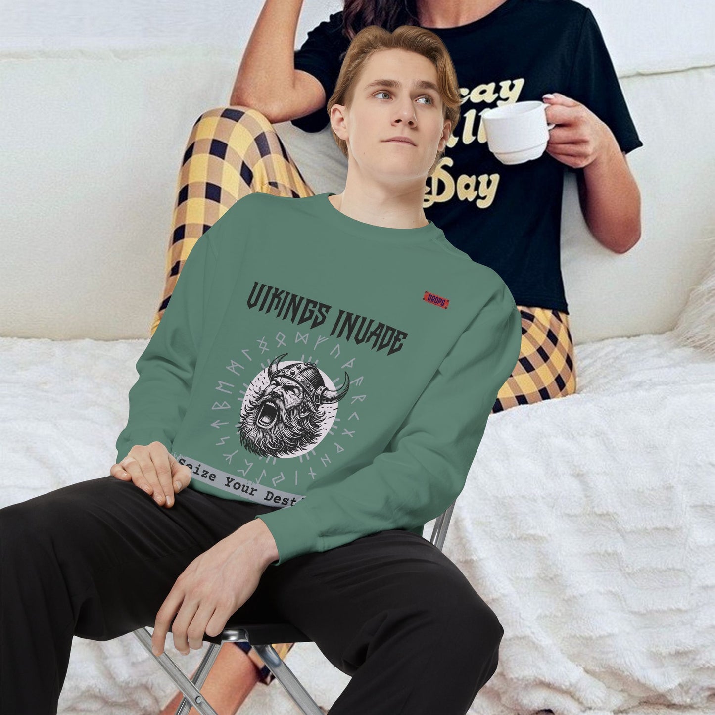 Unisex Garment-dyed Sweatshirt_ Series UWD 063_  Limited Edition Cozy Apparel for Adventurers by WesternWaves: