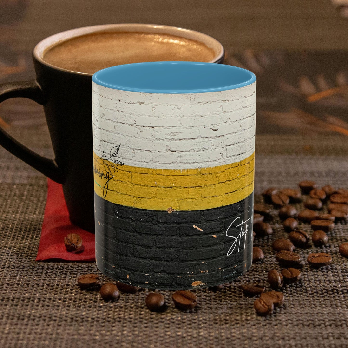 Accent Coffee Mug 11, 15oz_ N2 Series SPW ACM11OZ PT2WW012_ Limited Edition Perfect Blend of Style by WesternWaves: