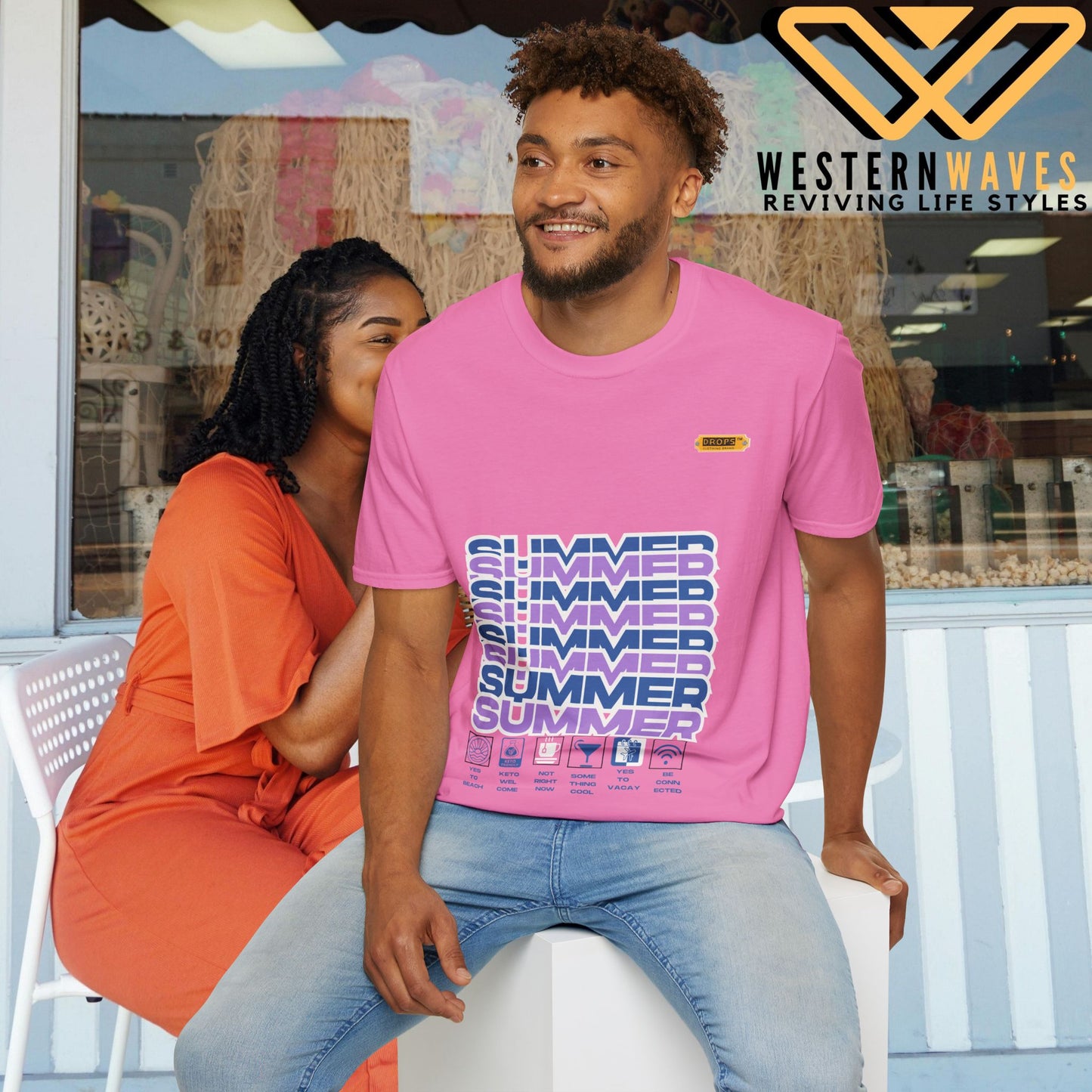 Unisex Softstyle T-Shirt_ N2* Series SPW USSTS FT2WW010_ Redefine Relaxation Limited Edition by WesternWaves: