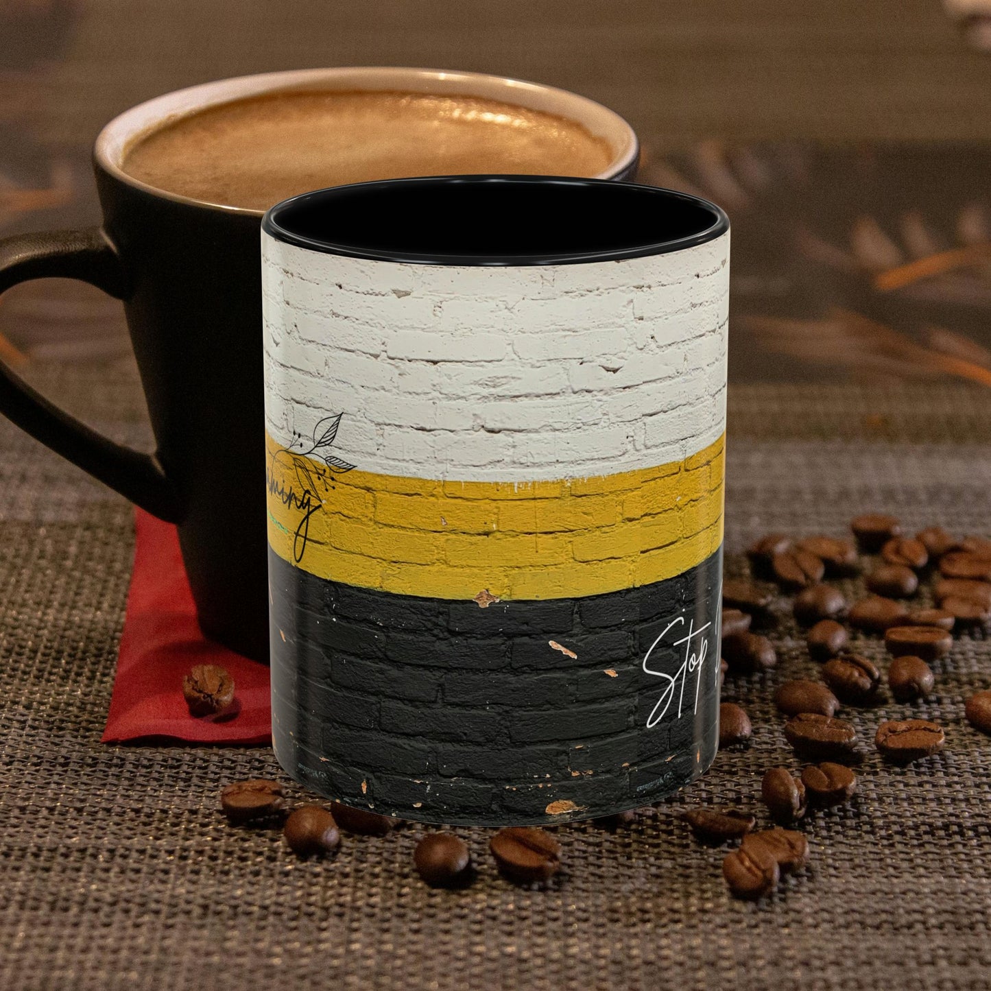 Accent Coffee Mug 11, 15oz_ N2 Series SPW ACM11OZ PT2WW012_ Limited Edition Perfect Blend of Style by WesternWaves: