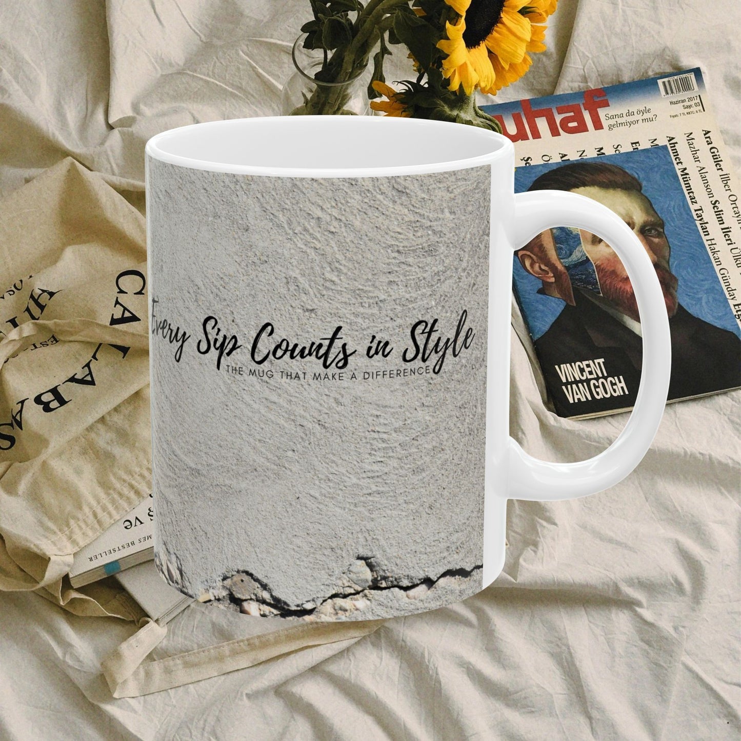 Ceramic Mug (11oz, 15oz)_ N2 Series SPW CM11, 15OZ PT2WW002_ Limited Edition Ceramic Masterpiece by WesternWaves: