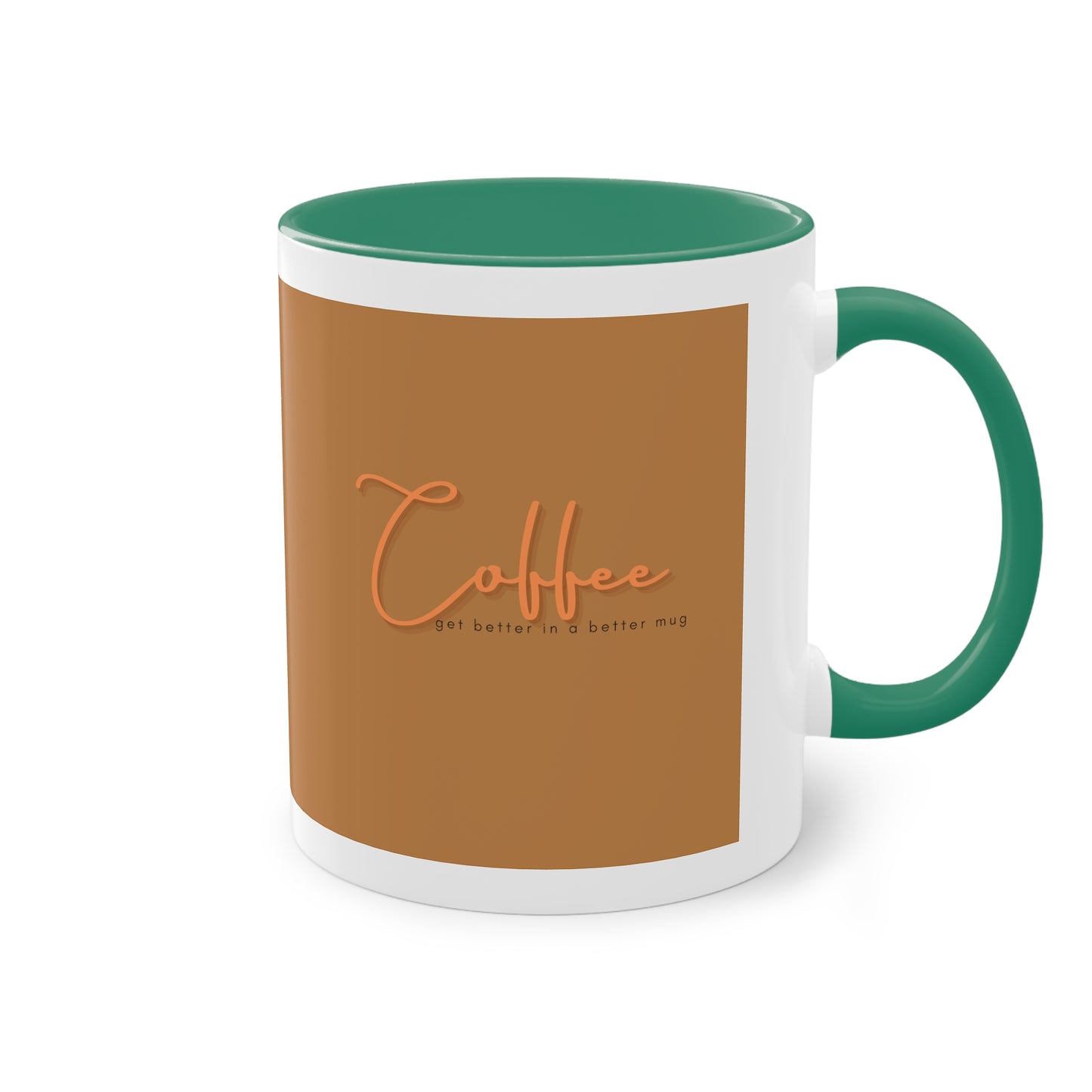 Two-Tone Coffee Mug, 11oz_ N2 Series TTCMUG PT2WW001_ Limited Edition Sipping Experience Both Pleasurable & Convenient by WesternWaves: