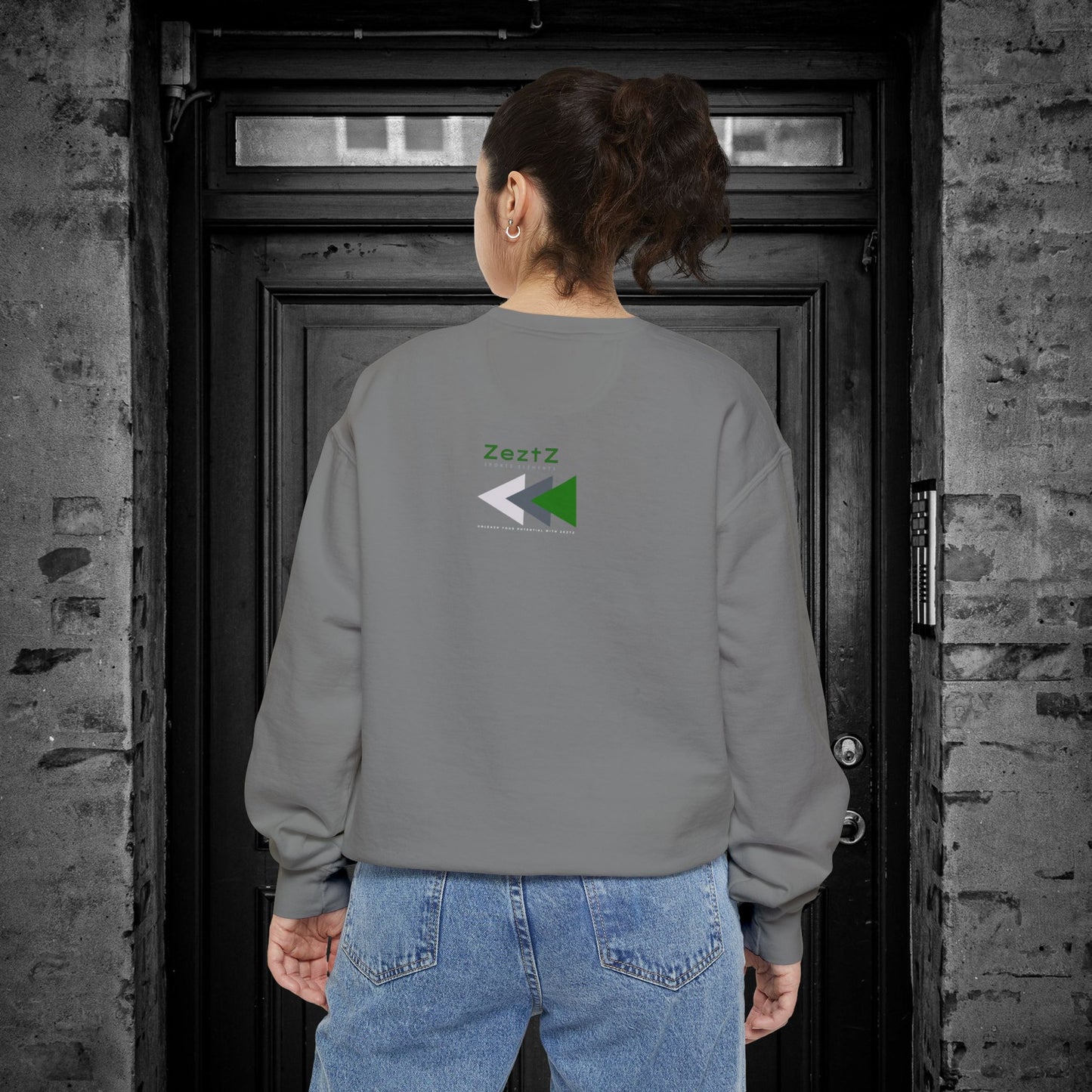 Unisex Garment-Dyed Sweatshirt_ N2 Series SPW USGDSS PT2WW001_ Limited Edition Masterpiece of ‘ZeztZ’ Sports Brand Luxury & Casual Comfort by WesternWaves: