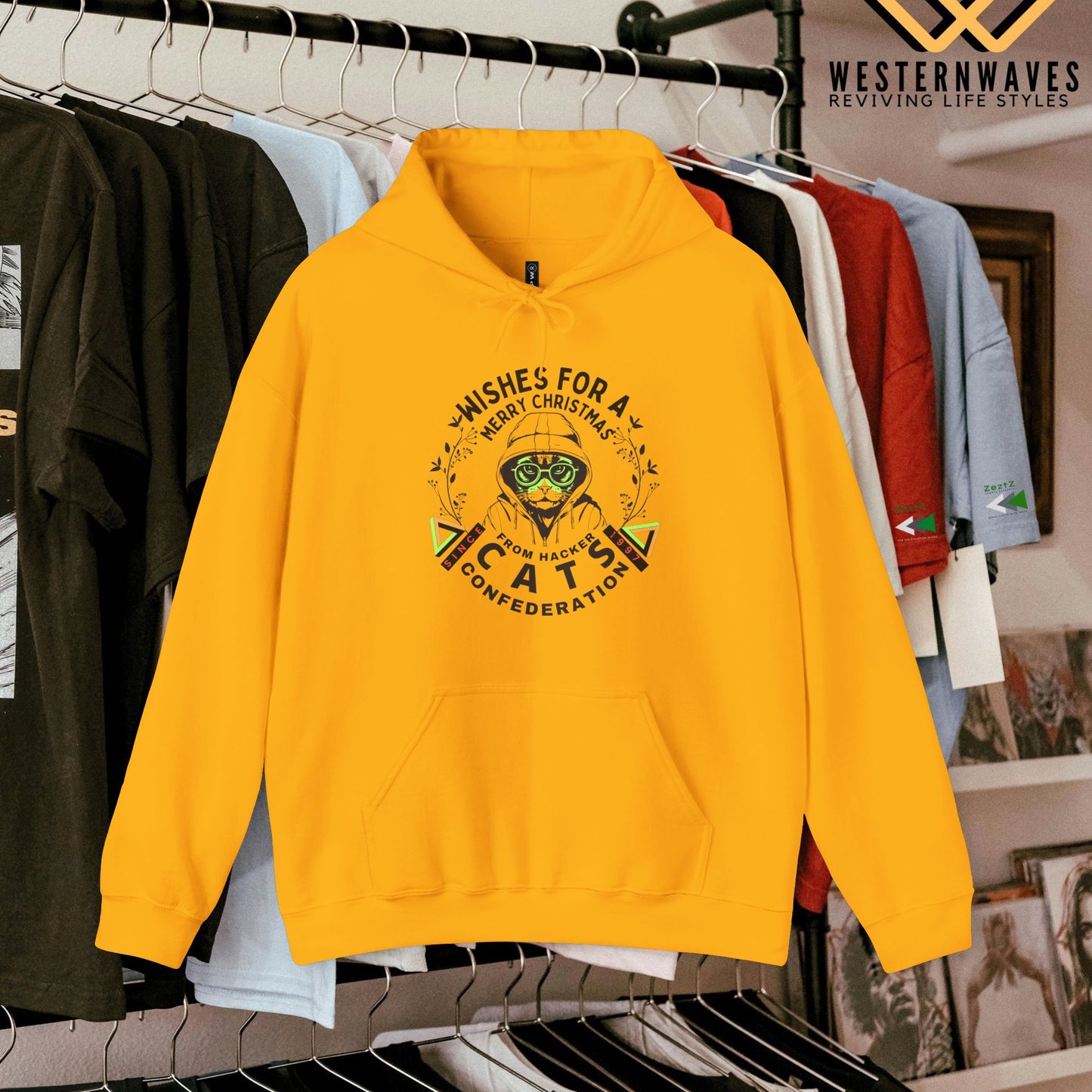 Unisex Heavy Blend™ Hooded Sweatshirt_ N2 Series SPW USHBHSS PT2WW001_ 2024 X’Mas Limited Edition by WesternWaves: