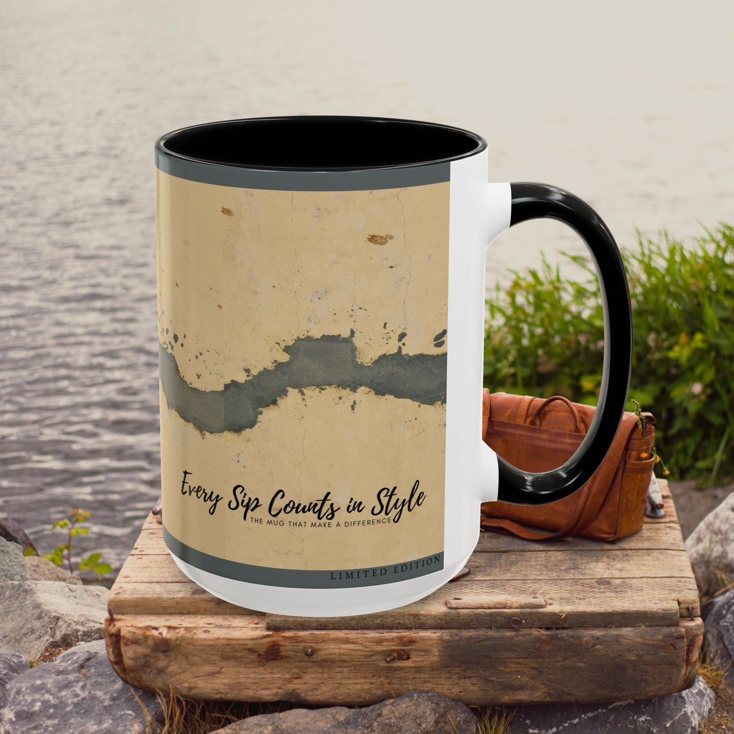 Accent Coffee Mug (11, 15oz) _ N2 Series SPW ACMUG PT2WW005_ Limited Edition Blend Style & Functionality by WesternWaves: