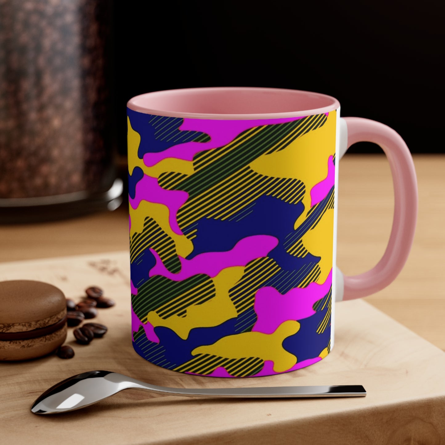 Accent Coffee Mug 11oz_ NSeries SPW ACM11OZ PT2WW004_ Vibrant Limited Edition Design by WesternWawes