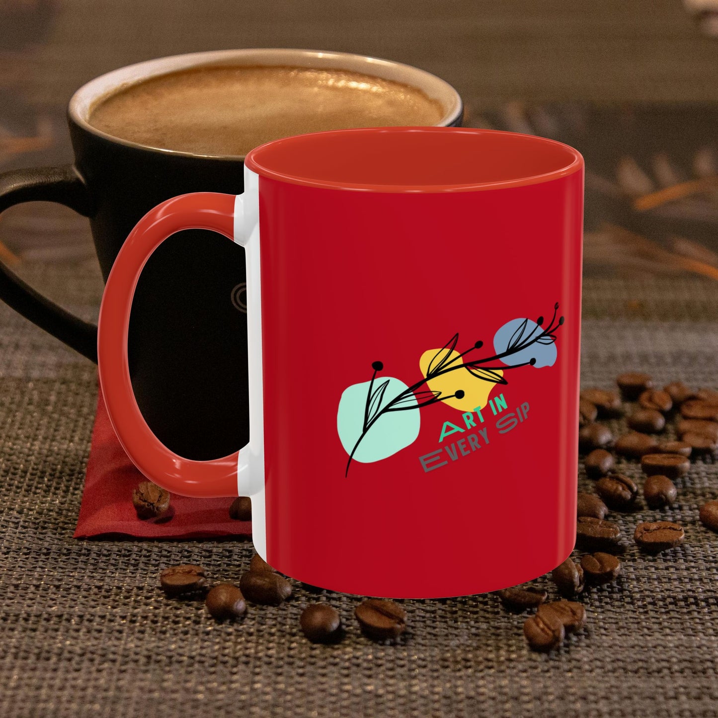 Accent Coffee Mug 11, 15oz_ N2 Series SPW ACM11OZ PT2WW011_ Limited Edition Perfect Blend of Style by WesternWaves: