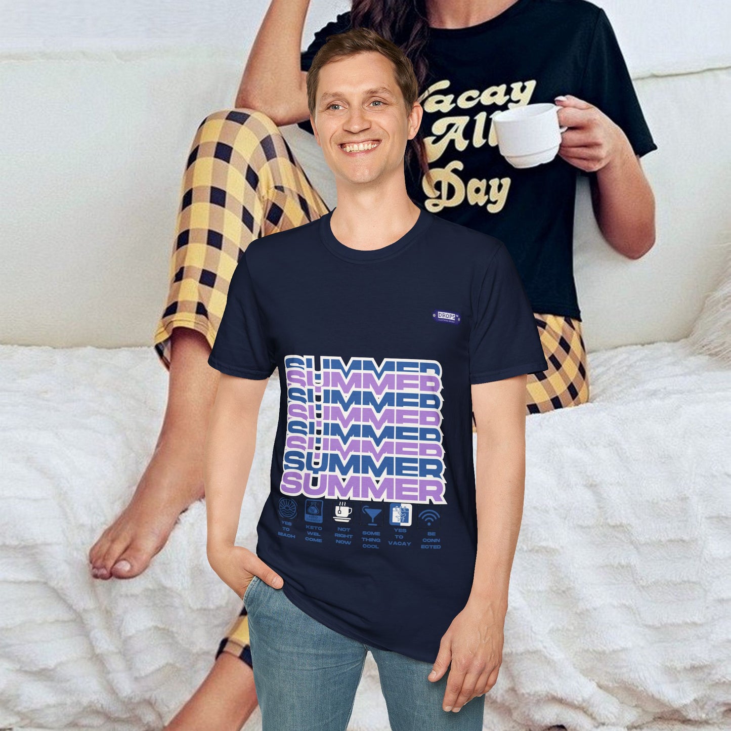 Unisex Softstyle T-Shirt_ N2* Series SPW USSTS FT2WW010_ Redefine Relaxation Limited Edition by WesternWaves: