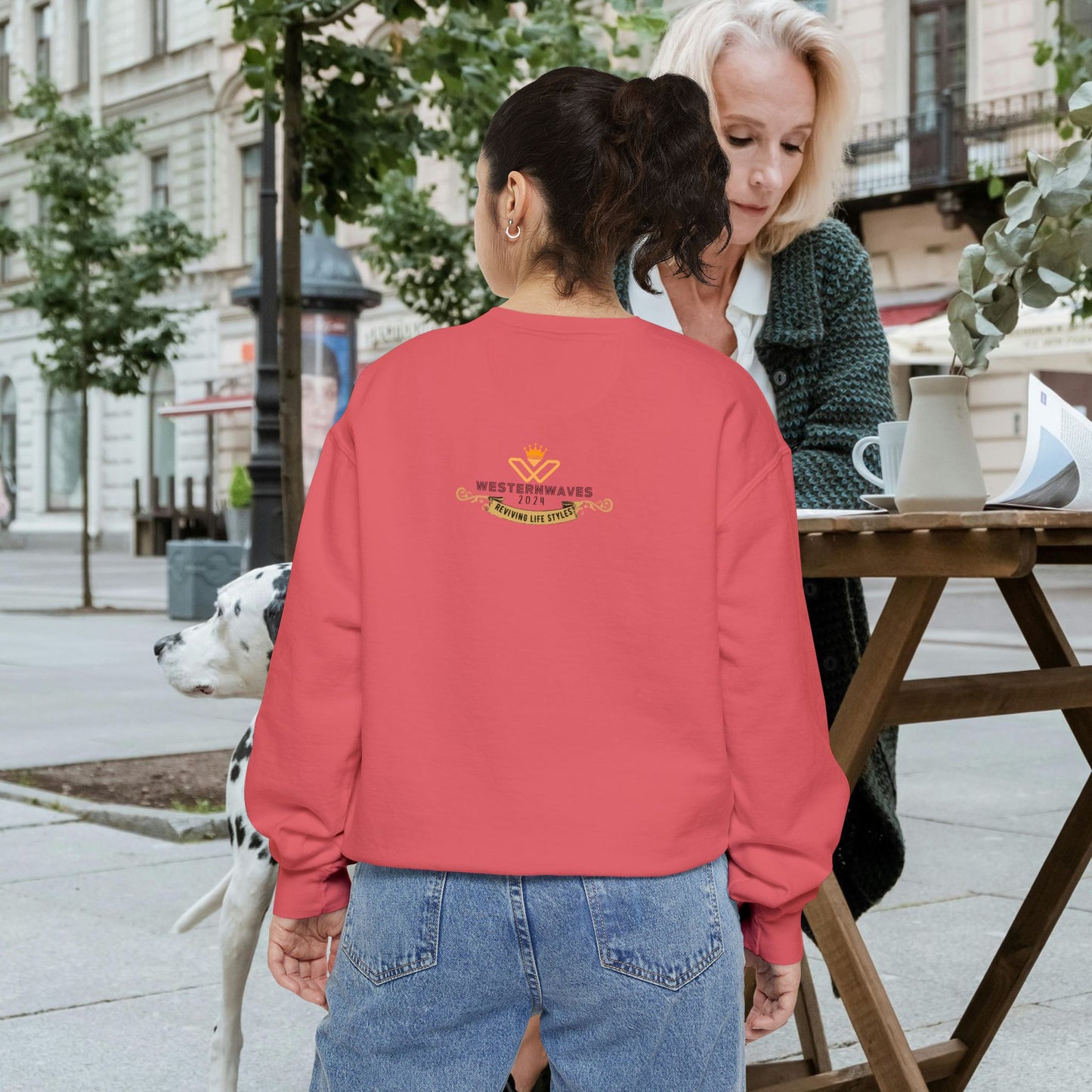 Unisex Garment-Dyed Sweatshirt _ N2 Series SPW GDSS PT2WW001_ Limited Edition of Both Fashion & Comfortby WesternWaves: