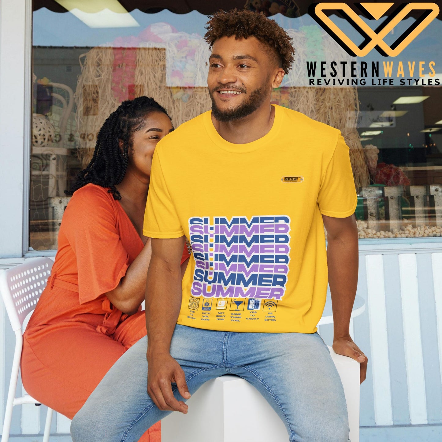 Unisex Softstyle T-Shirt_ N2* Series SPW USSTS FT2WW010_ Redefine Relaxation Limited Edition by WesternWaves: