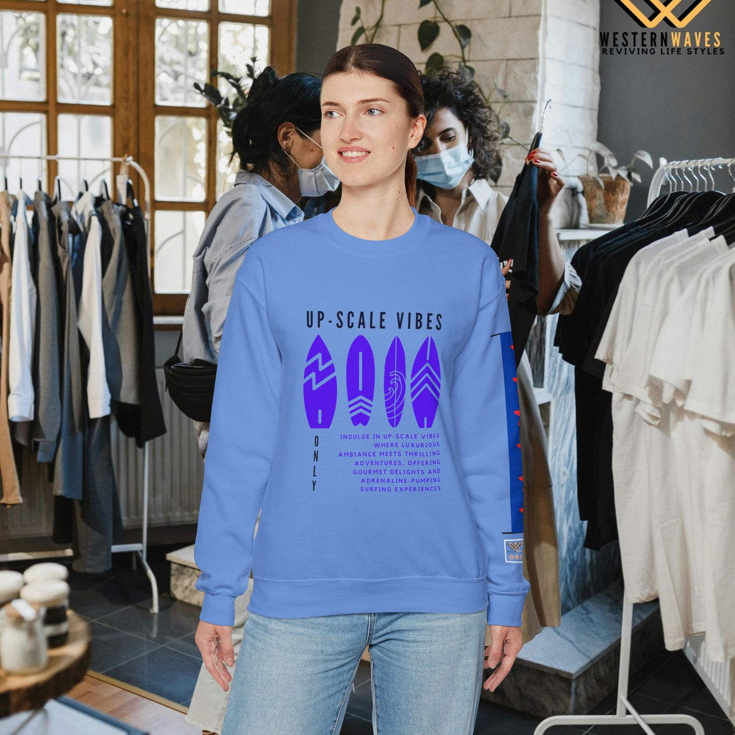 Unisex Heavy Blend™ Crewneck Sweatshirt_ N2 Series SPW JBRW PT2WW001_Limited Edition Pure Luxury by WesternWaves: