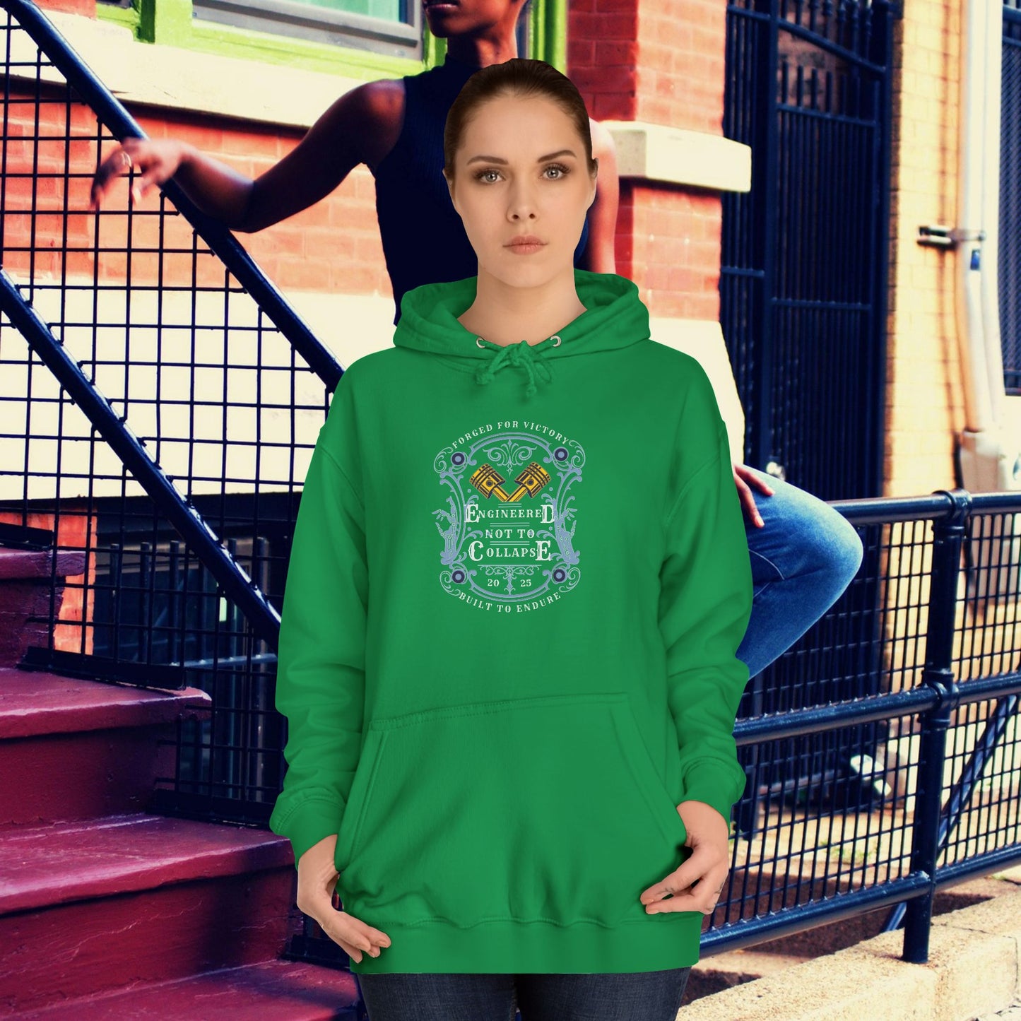 Unisex College Hoodie_  N2 Series SPW USCH PT2WW004_ Limited Edition Timeless Unisex Design by WesternWaves: