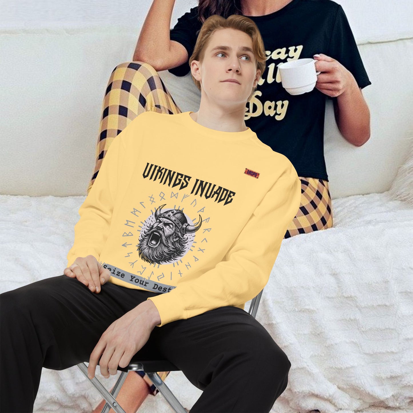 Unisex Garment-dyed Sweatshirt_ Series UWD 063_  Limited Edition Cozy Apparel for Adventurers by WesternWaves: