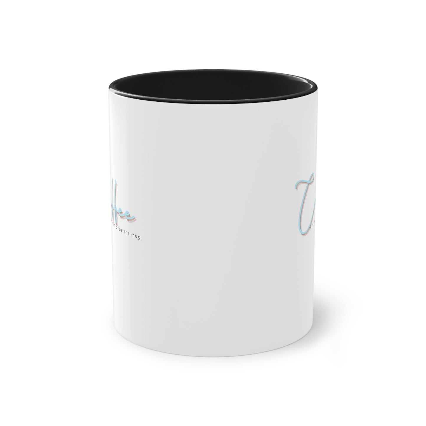 Two-Tone Coffee Mug, 11oz_ N2 Series TTCMUG PT2WW002_ Limited Edition Sipping Experience Both Pleasurable & Convenient by WesternWaves: