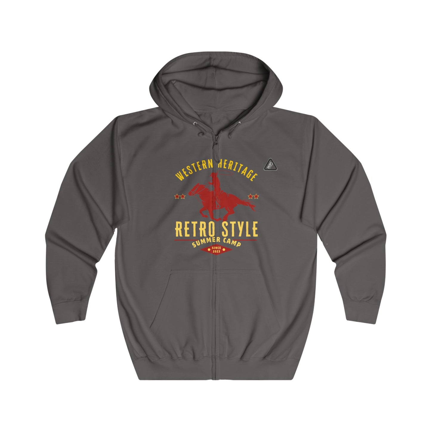 Unisex Full Zip Hoodie_ N7+ Series USFZHOODIE PT2WW004_ Limited Edition Trendy Vibes by WesternWaves: