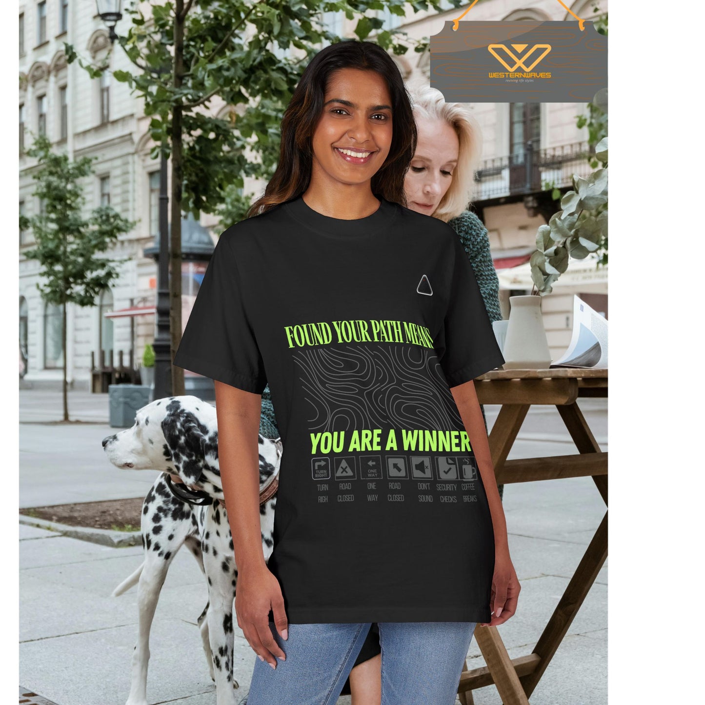 Unisex Garment-Dyed T-shirt_ N3+ Series USGDTS PT2WW005_ Comfort Colors 1717_ Limited Edition Fusion of Style by WesternWaves: