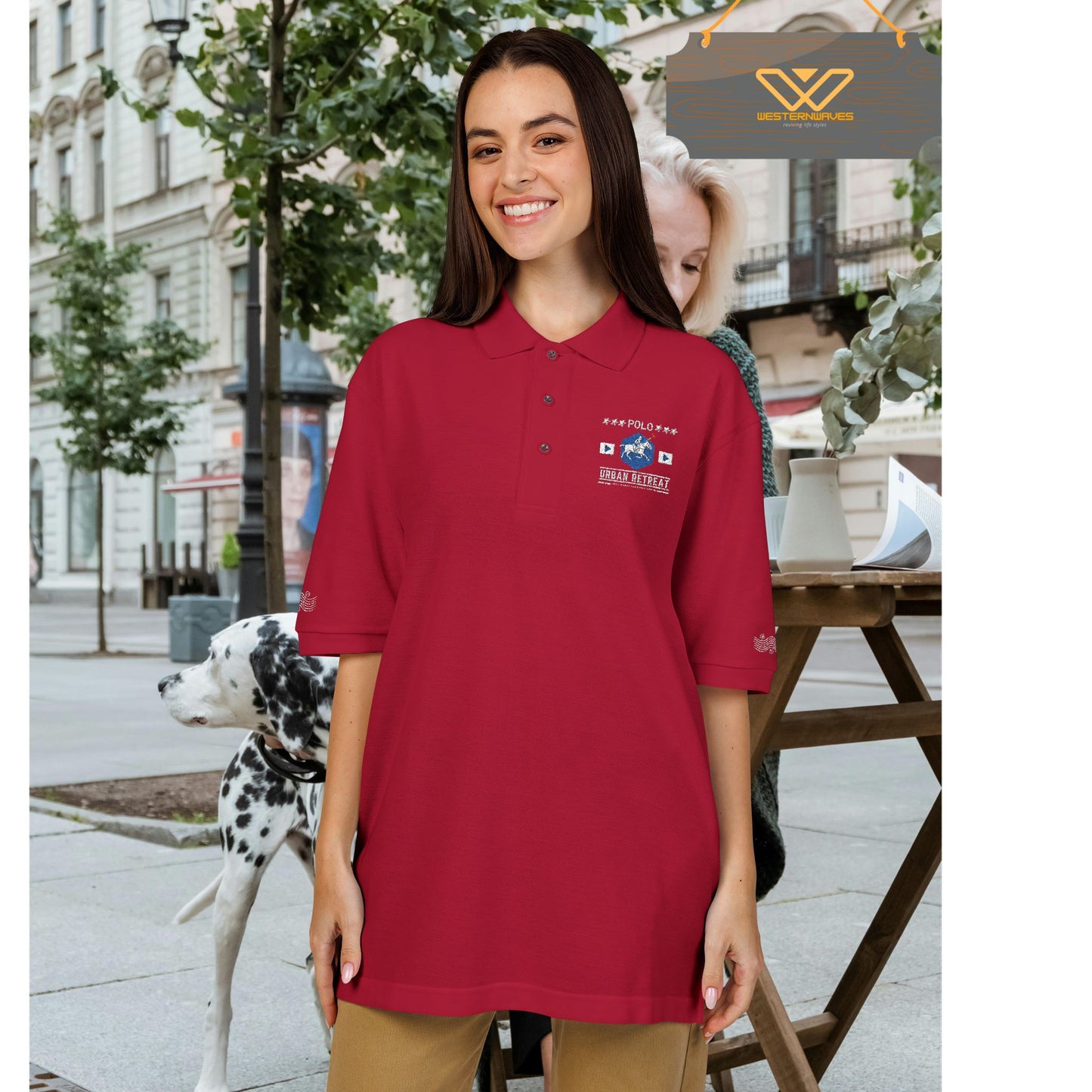 Unisex Polo Shirt_ Series N8+ USPOLOS PT2WW001_  LYVIDA 001_ Limited Edition Casual Fashion by WesternWaves: