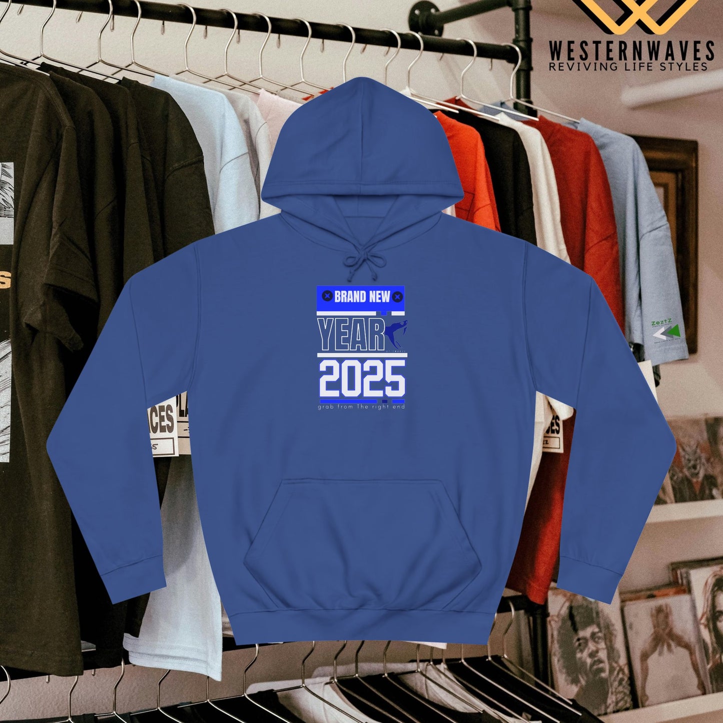 Unisex College Hoodie_  N2 Series SPW USCH PT2WW008_ Limited Edition Timeless Unisex Design by WesternWaves: