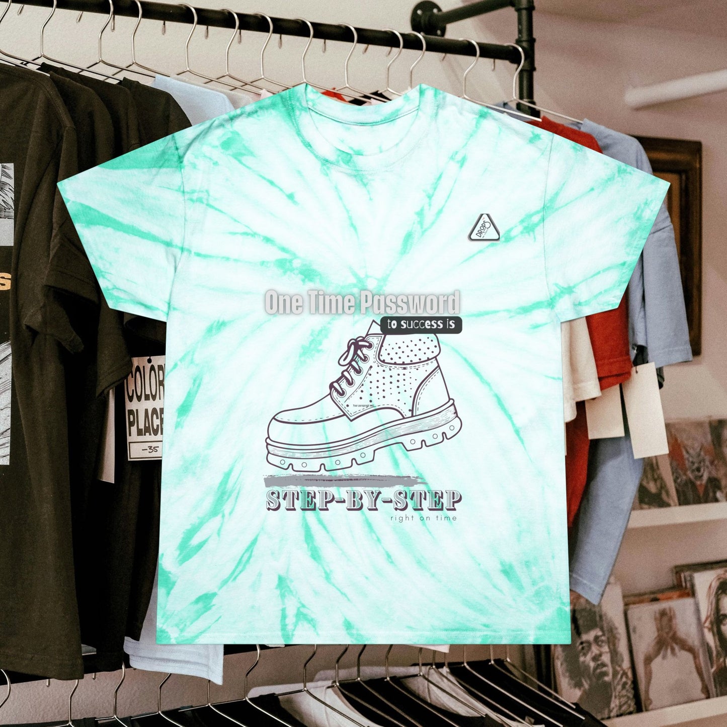 Tie-Dye Tee, Cyclone_ N2 Series T&DTEE PT2WW001_ Retro Style Limited Edition by WesternWaves: