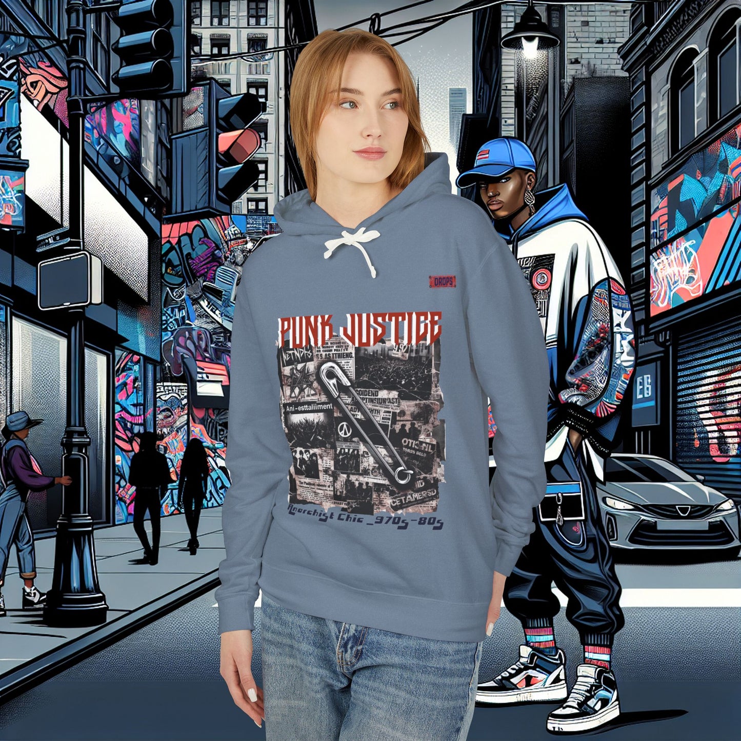 Punk Justice Unisex Lightweight Hoodie_ 01 Sep 2025_ Retro Punk Sweatshirt, 80s Inspired Hooded Sweatshirt, Streetwear Fashion Hoodie, Casual [...]