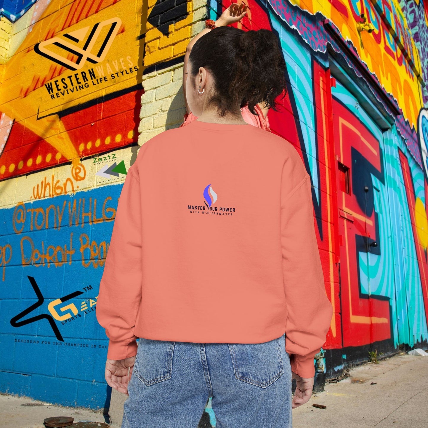 Unisex Garment-Dyed Sweatshirt_ N2 Series SPW UGDSS PT2WW002WesternWaves Limited Edition