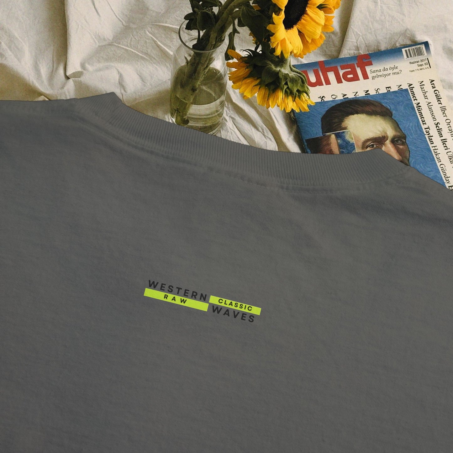 Unisex Garment-Dyed Pocket T-Shirt_ N3+ Series USGDPTS PT2WW001_ Limited Edition Raw Classic by WesternWaves: