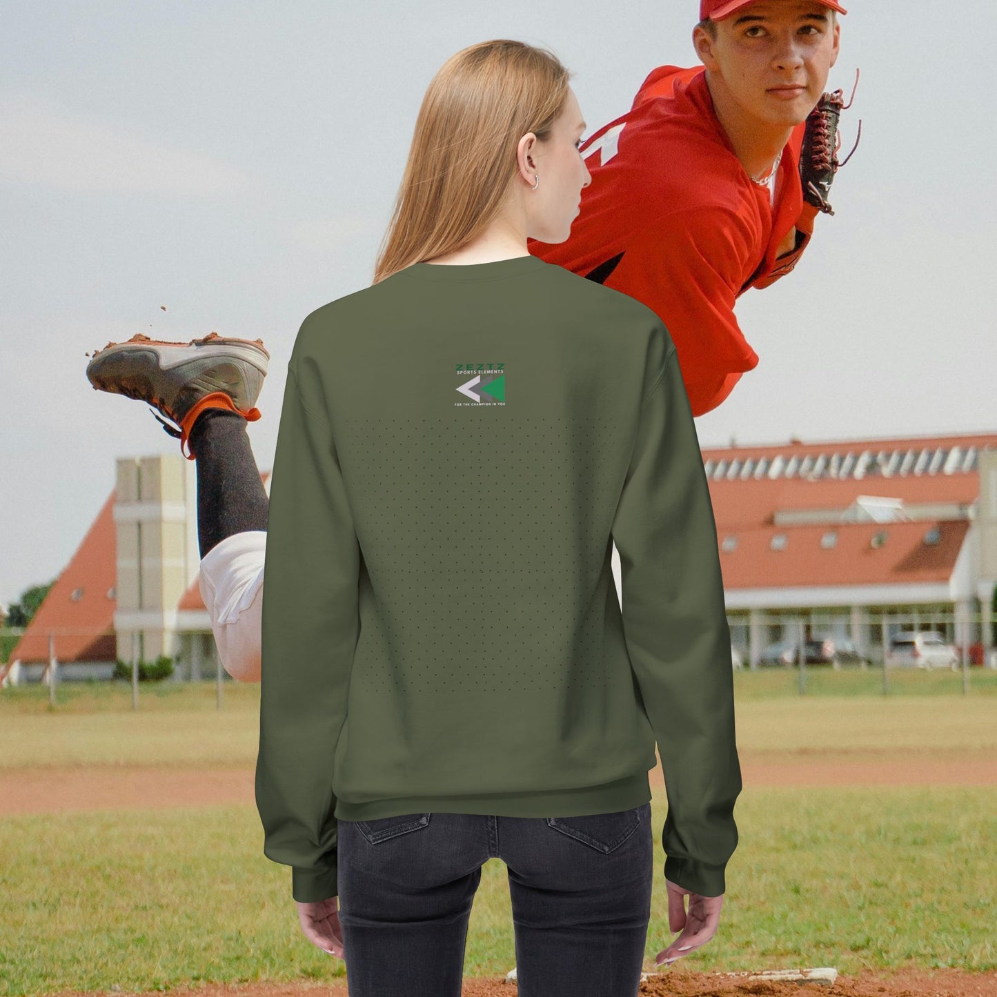 Unisex Midweight Softstyle Fleece Crewneck Sweatshirt_ N2 Series USMWSSFCNSS PT2WW001_ ‘ZeztZ’ Brand Limited Edition Statement of Style & Sustainability by WesternWaves: