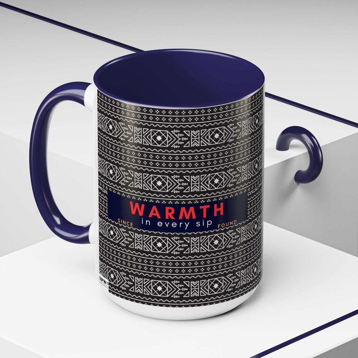 Accent Coffee Mug 11, 15oz_ N2 Series SPW ACM11OZ PT2WW007_ Vibrant Limited Edition Design by WesternWawes: