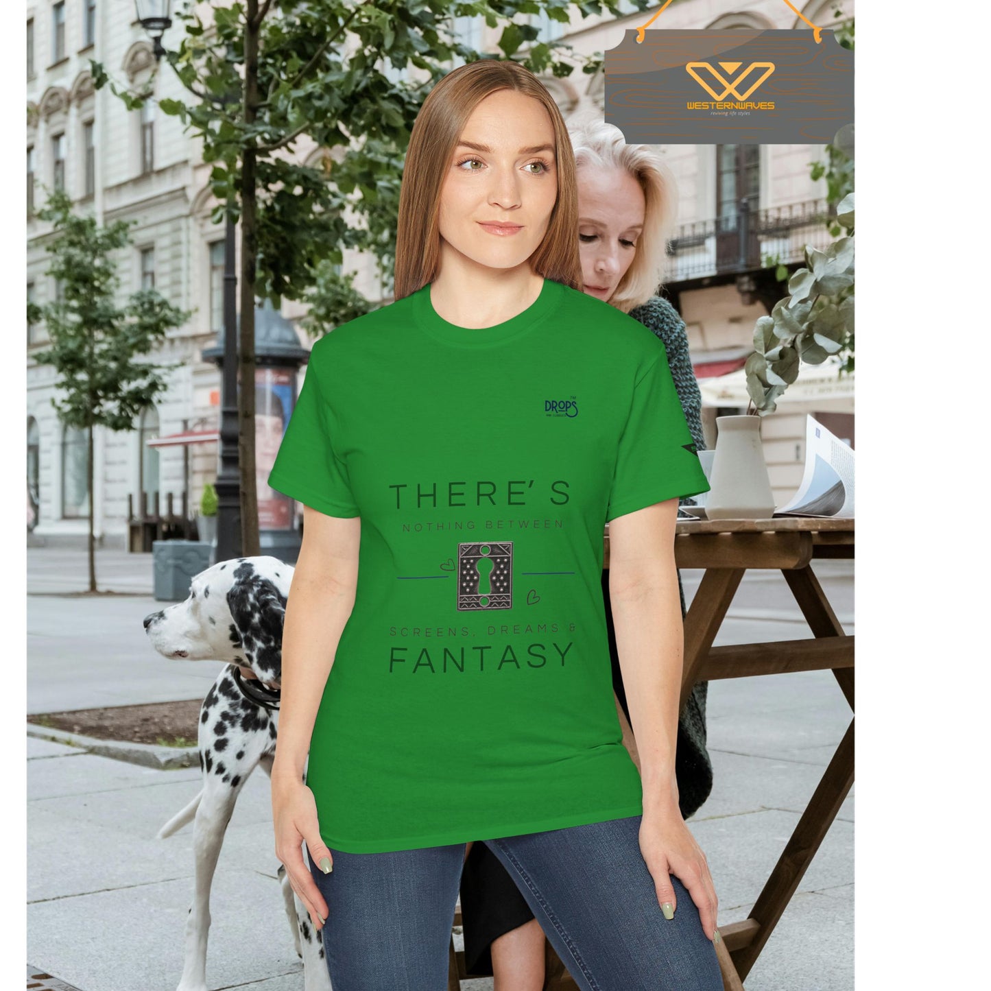 Unisex Ultra Cotton Tee - "There's Nothing Between Screens, Dreams & Fantasy" T-Shirt - Perfect for Dreamers and Creatives_ 07 May 2025_ 001