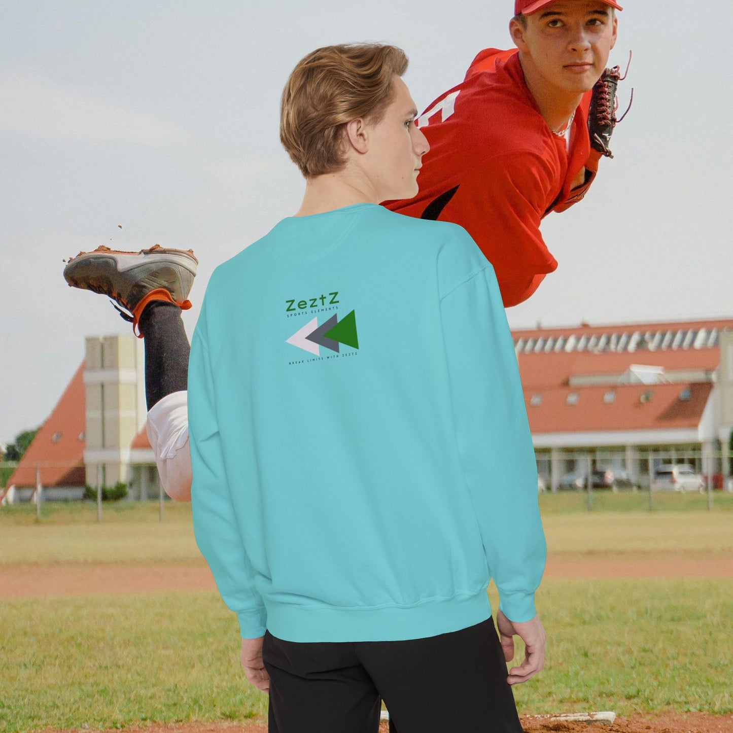 Unisex Garment-Dyed Sweatshirt_ N2 Series SPW USGDSS PT2WW002_ Limited Edition Masterpiece of ‘ZeztZ’ Sports Brand _ Luxury & Casual Comfort by WesternWaves: