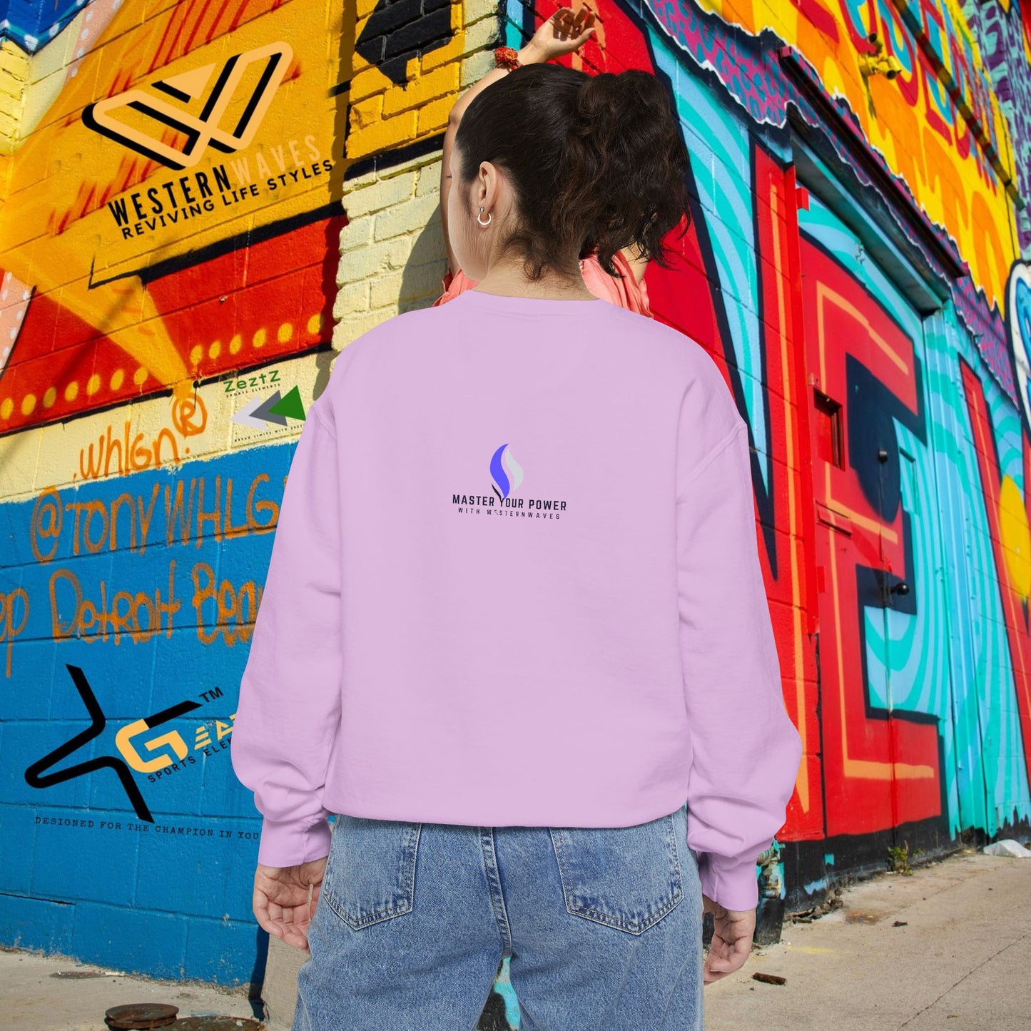 Unisex Garment-Dyed Sweatshirt_ N2 Series SPW UGDSS PT2WW002WesternWaves Limited Edition