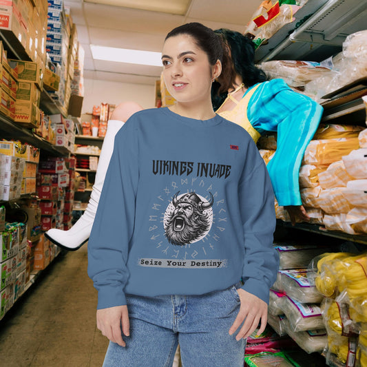 Unisex Garment-dyed Sweatshirt_ Series UWD 063_  Limited Edition Cozy Apparel for Adventurers by WesternWaves: