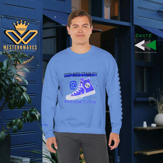 Unisex Heavy Blend™ Crewneck Sweatshirt_ N3+ Series UHBCSS PT2WW031_ Limited Edition Pure Luxury  By WesternWaves: